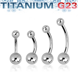 Titanium Banana 1.6mm med 4 & 6mm kula