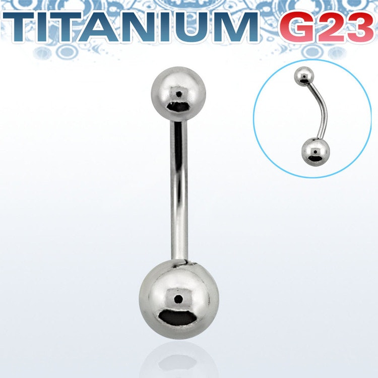 Titanium Banana 1.6mm med 5 & 6mm kula