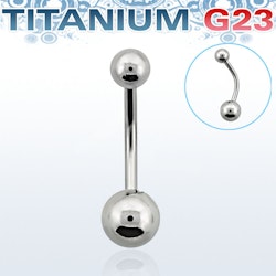 Titanium Banana 1.6mm med 5 & 6mm kula