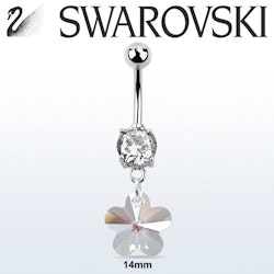 Navelsmycke med swarovskiⓇ blomma