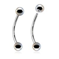 Micro piercing banana 0,8mm med 3mm kulor