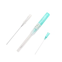 Kateternål - grön piercingnål med hylsa 1,2mm (1mm)
