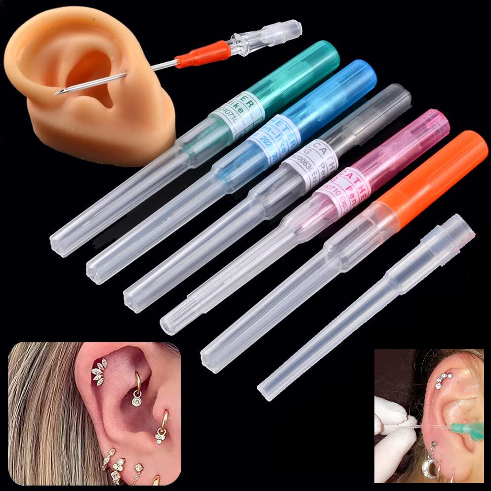 Kateternål - orange piercingnål med hylsa 2,0mm (1,6mm)