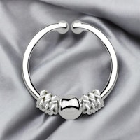 925 silver fake septum piercing - balinesisk design