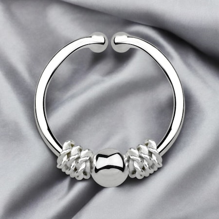 925 silver fake septum piercing - balinesisk design