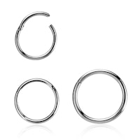 Hinged clicker segment ring titanium 20 gauge / 0.8mm