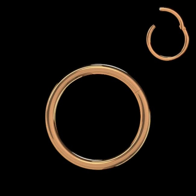 Clicker med gångjärn - Titanium 0,8mm PVD-pläterad
