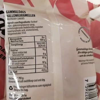 Grenna Hallonkarameller 110g