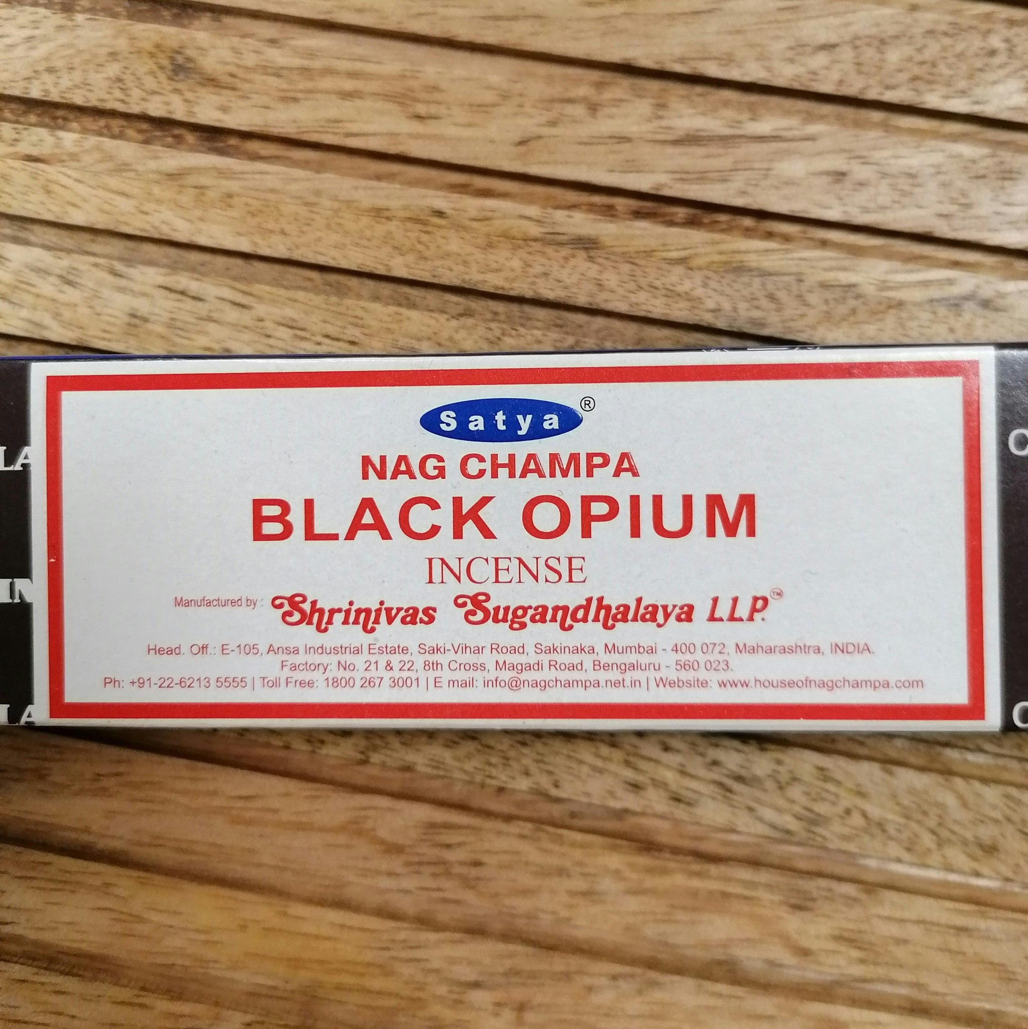 Satya incense Black Opium