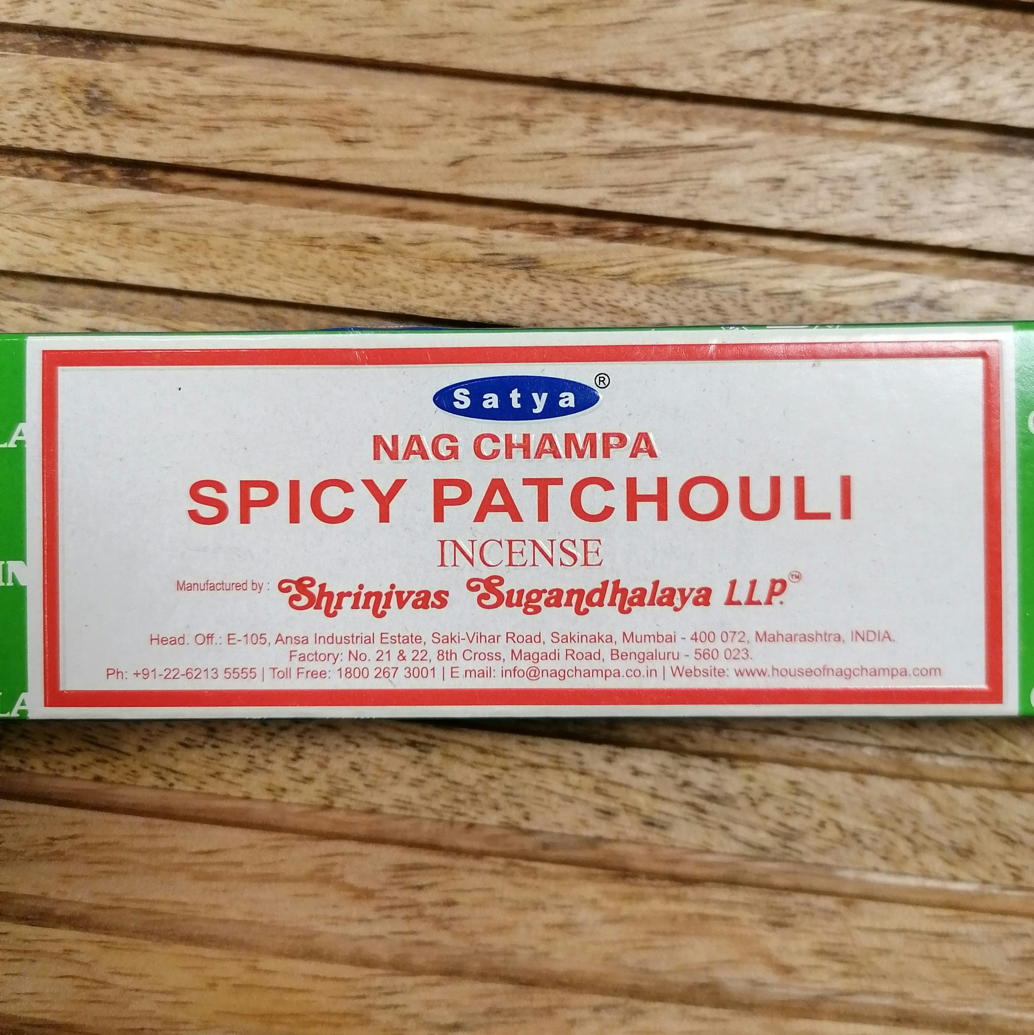 Satya incense Spicy Patchouli