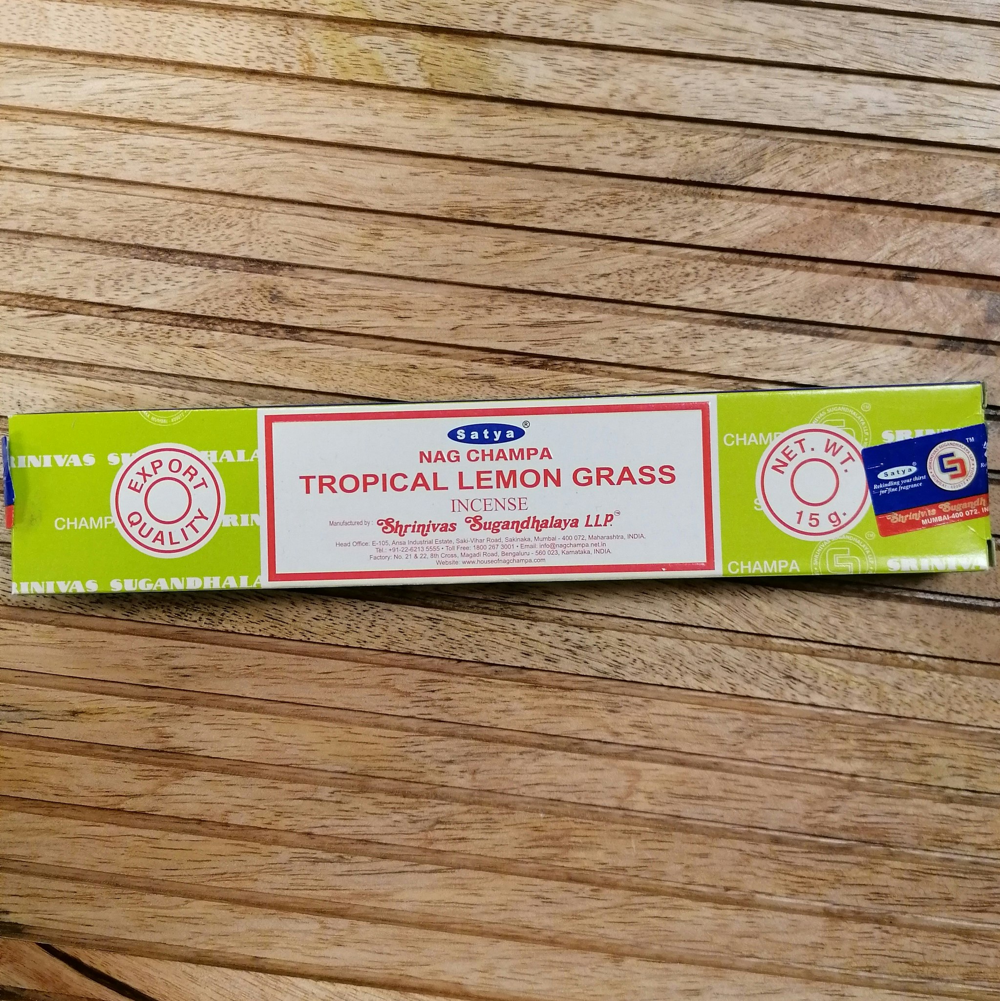 Satya incense Tropical Lemongrass