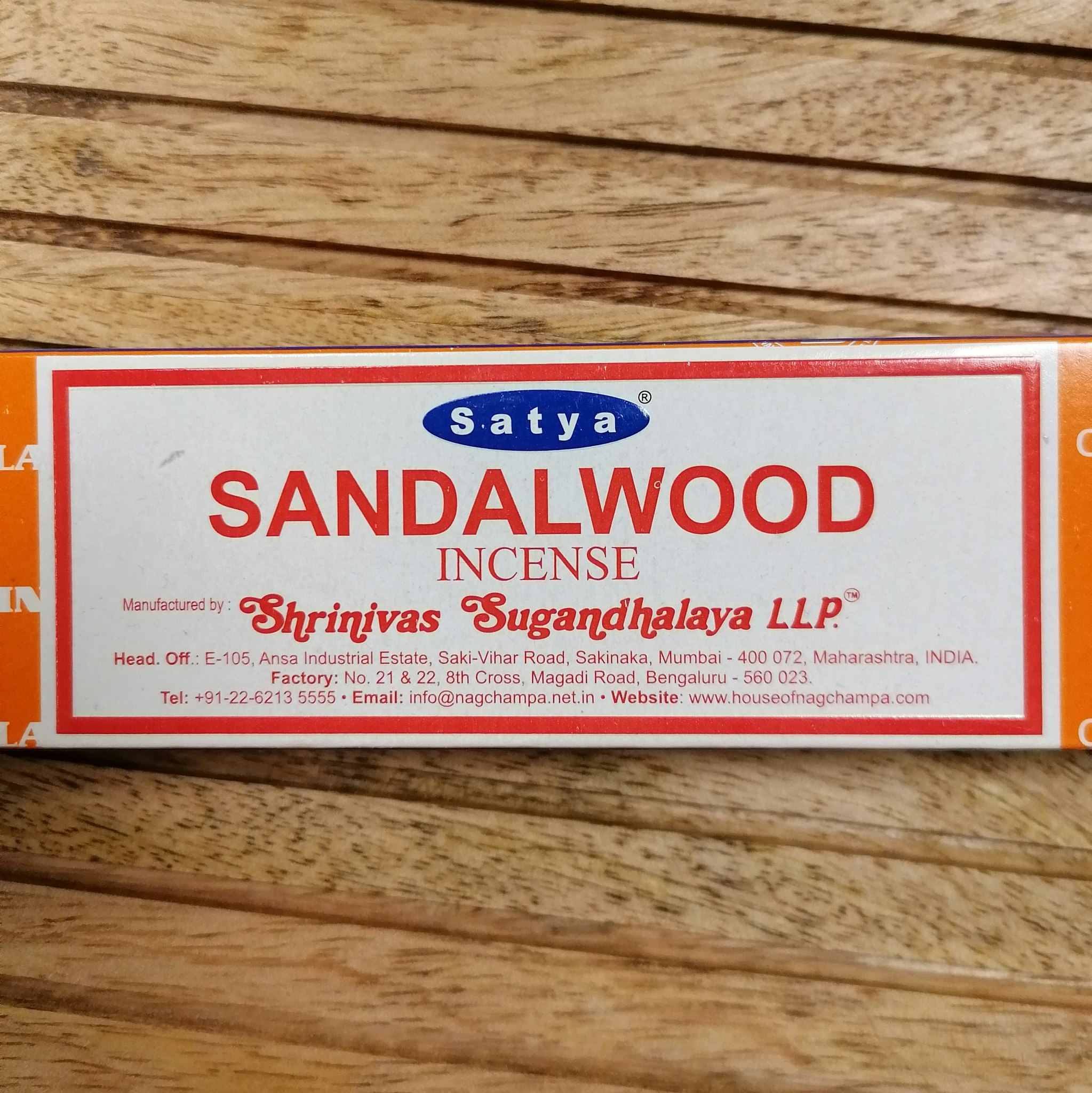 Satya incense sandelträ