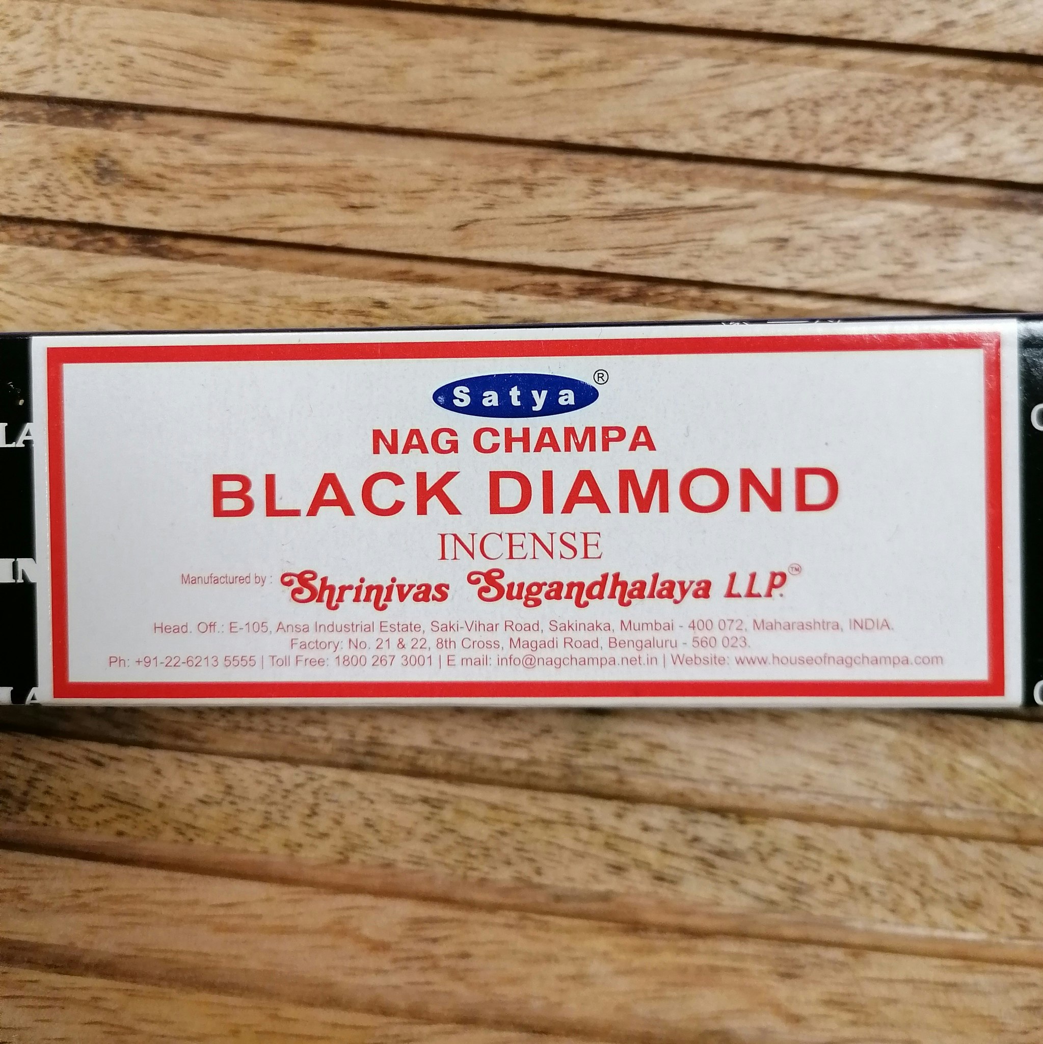 Satya incense Black Diamond