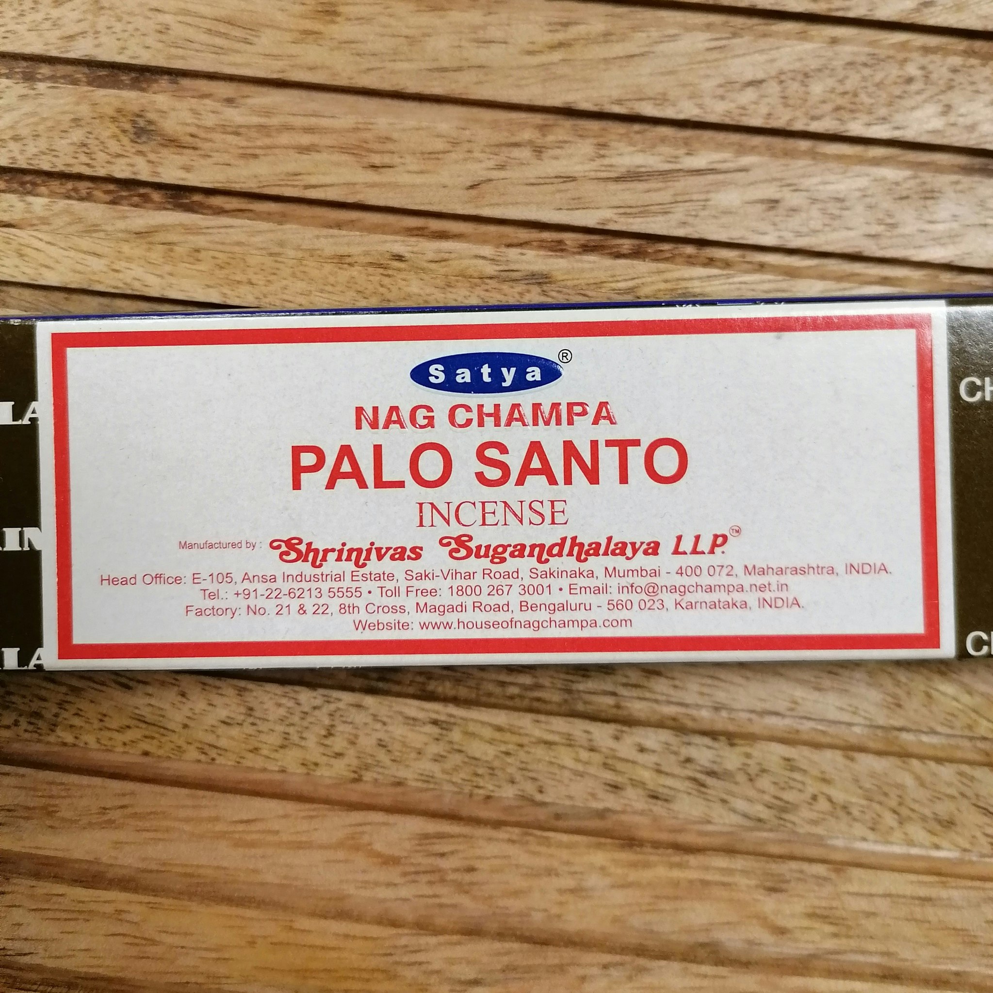 Satya incense Palo Santo