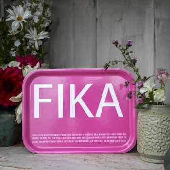 Bricka FIKA Rosa 27x20cm