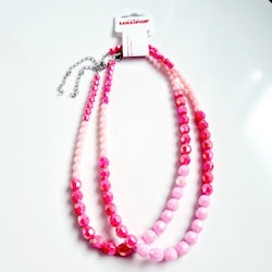 Halsband Rosa Pärlor