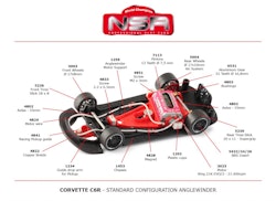 NSR - CORVETTE C6.R MARTINI LIVERY RED #34 - AW King 21 Evo3 21,400 rpm