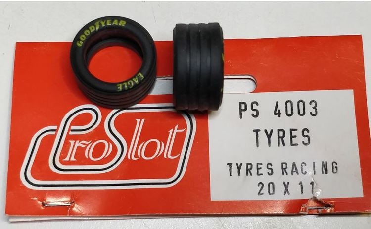 Proslot - Tyres Racing 20 x 11  (NOS - New Old Stock) 4 pcs