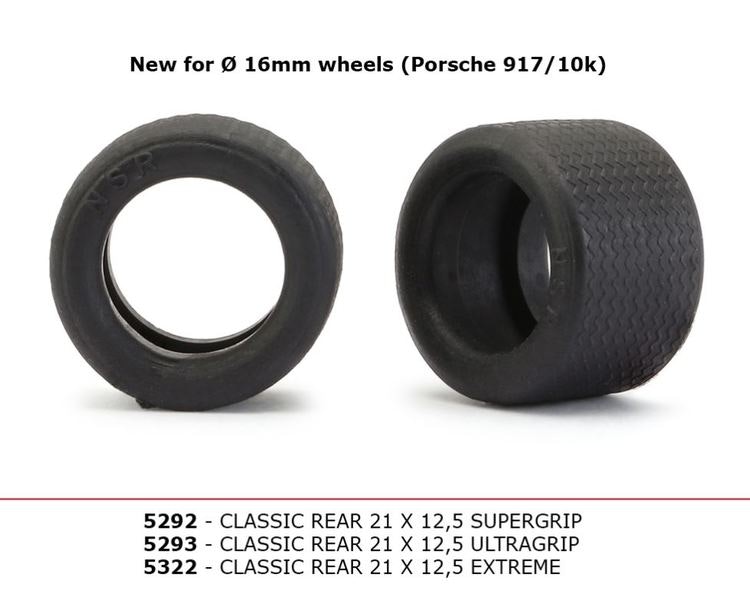 NSR - Classic Rear Tyre - 21 x 12,5 mm - Supergrip (x4)