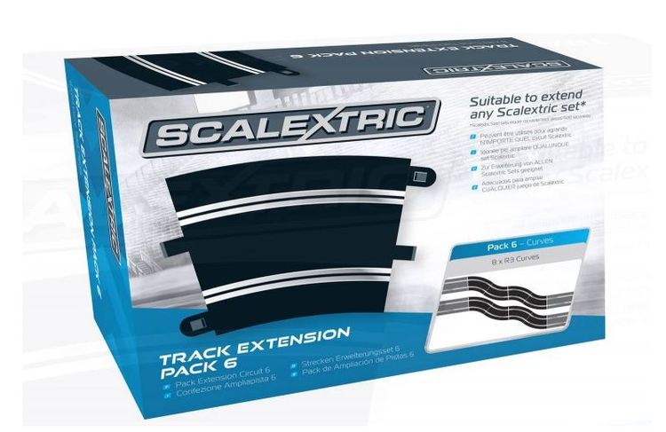 Scalextric - Track Extension Pack 6 (8st R3 22.5° kurvor)