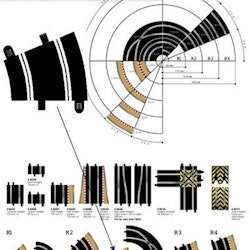 Scalextric Sport  - Curve R2 - 22,5 degrees (2x)