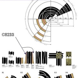 Scalextric - Borders Lead IN / Lead OUT (L=350 mm)