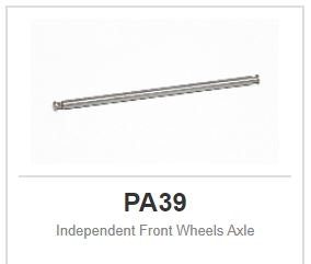 Slot.it - Indipendent Front Wheels Axle - 2,38mm - 3/32" (x2)