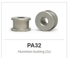 Slot.it - Bushing Aluminium - for 2,38 (3/32") axle (x2)