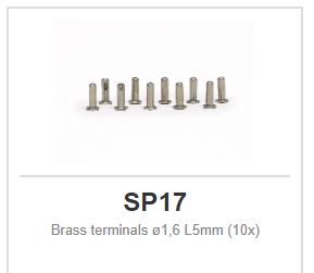 Slot.it - Brass terminals ø1,6 L5mm (10x)