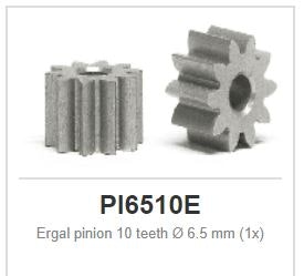 Slot.it - Ergal pinion - sidewinder - 10 teeth Ø 6.5 mm (1x)