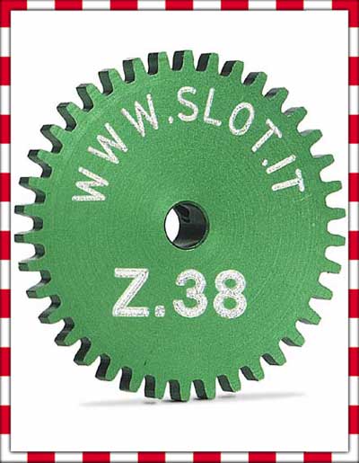 Slot.it - Sidewinder crown gear 38t, diameter 19 mm