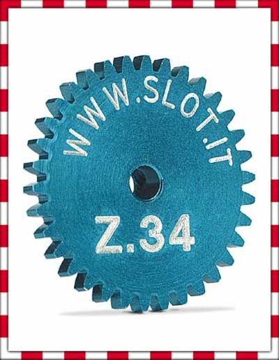 Slot.it - Sidewinder crown gear 34t, diameter 18 mm