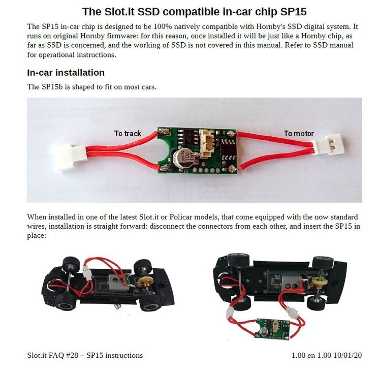 Slot.it - Digital Chip for Scalextric Digital - Universal Hornby SSD chip
