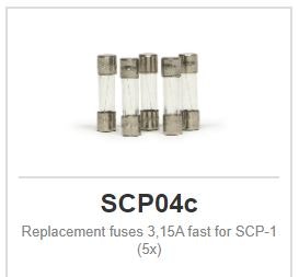 Slot.it - Replacement fuses 3,15A fast for SCP-1 (5x)