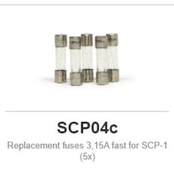 Slot.it - Replacement fuses 3,15A fast for SCP-1 (5x)