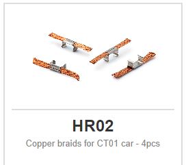 Policar - Copper braids for CT01 car - 4pcs
