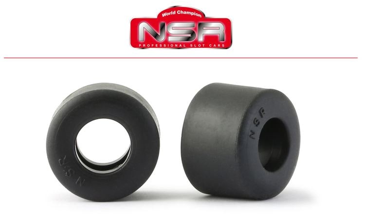 NSR - SPECIAL RTR SLICK REAR LOW PROFILE - 19.5 X 13.5 - FORMULA NSR - RACING TYRES - BLACK  (x4)