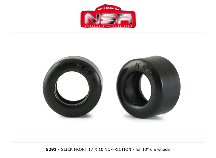 NSR - SLICK FRONT 17 X 10 NO-FRICTION (x4)