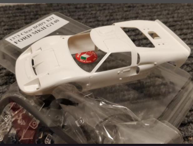 NSR - FORD MKII GT40 - Body Kit Clear (white unpainted)