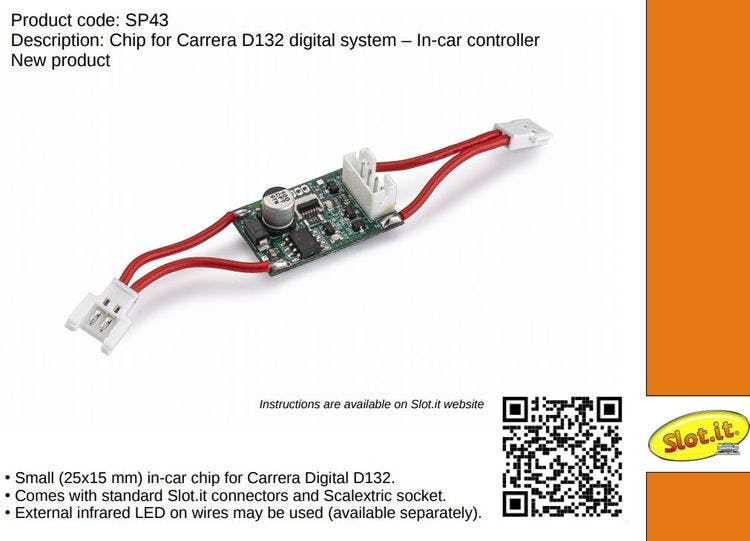 Slot.it - Digital Chip for Carrera D132 system - in-car controller