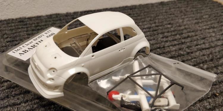 NSR - ABARTH 500 - Body Kit Clear (white unpainted)