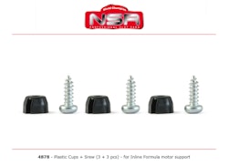 NSR - Cups of fixing - Plastic cups + screws for inline motor support (3x)
