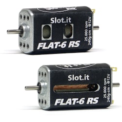 Slot.it - Flat-6RS 24K RPM motor, 240g*cm @12V, 15W, asymmetric case openings;