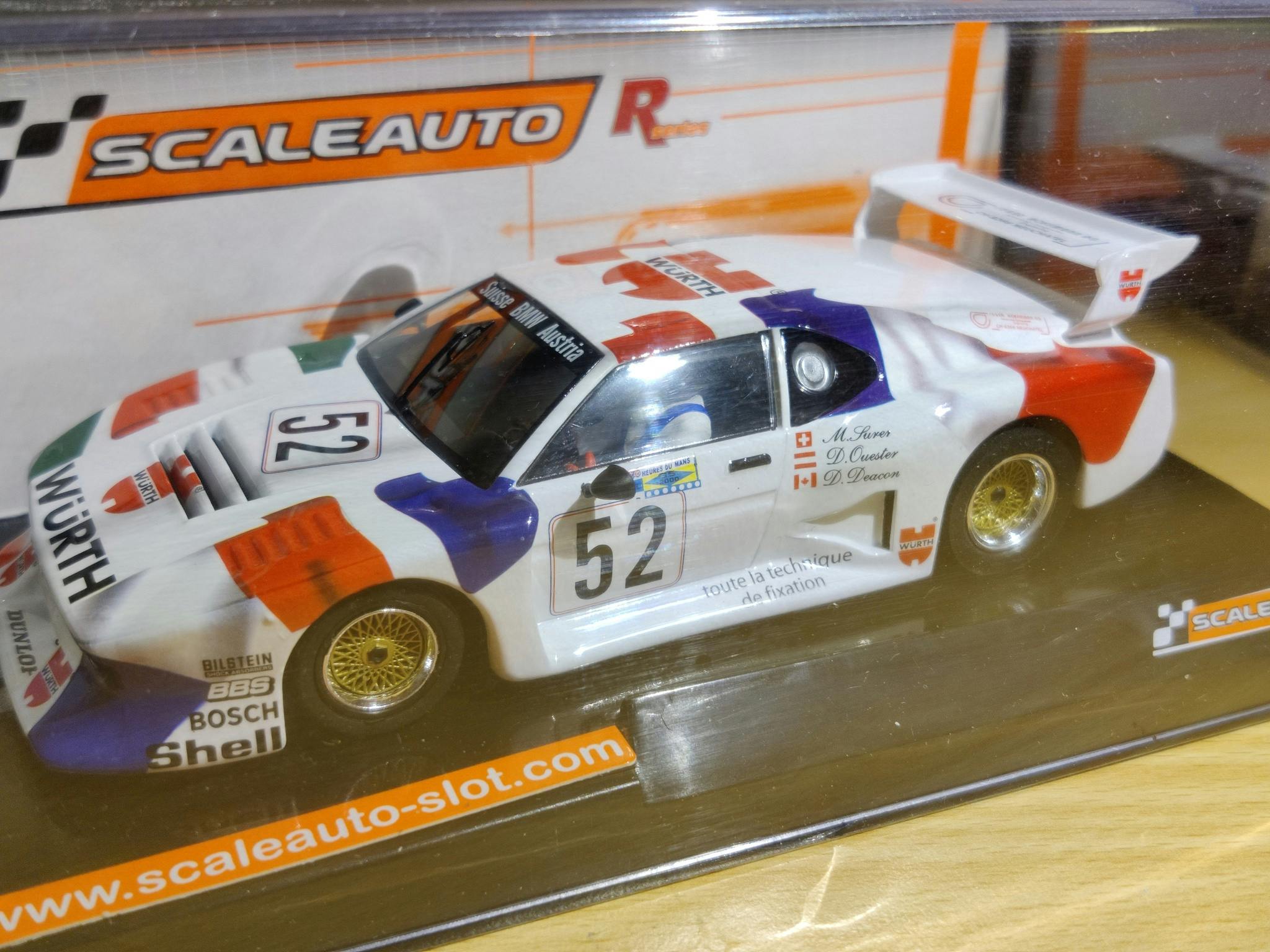 Scaleauto R Series - BMW M1 Gr.5 LeMans 1981 - #51 Wurth (500 SEK) I LAGER/In STOCK