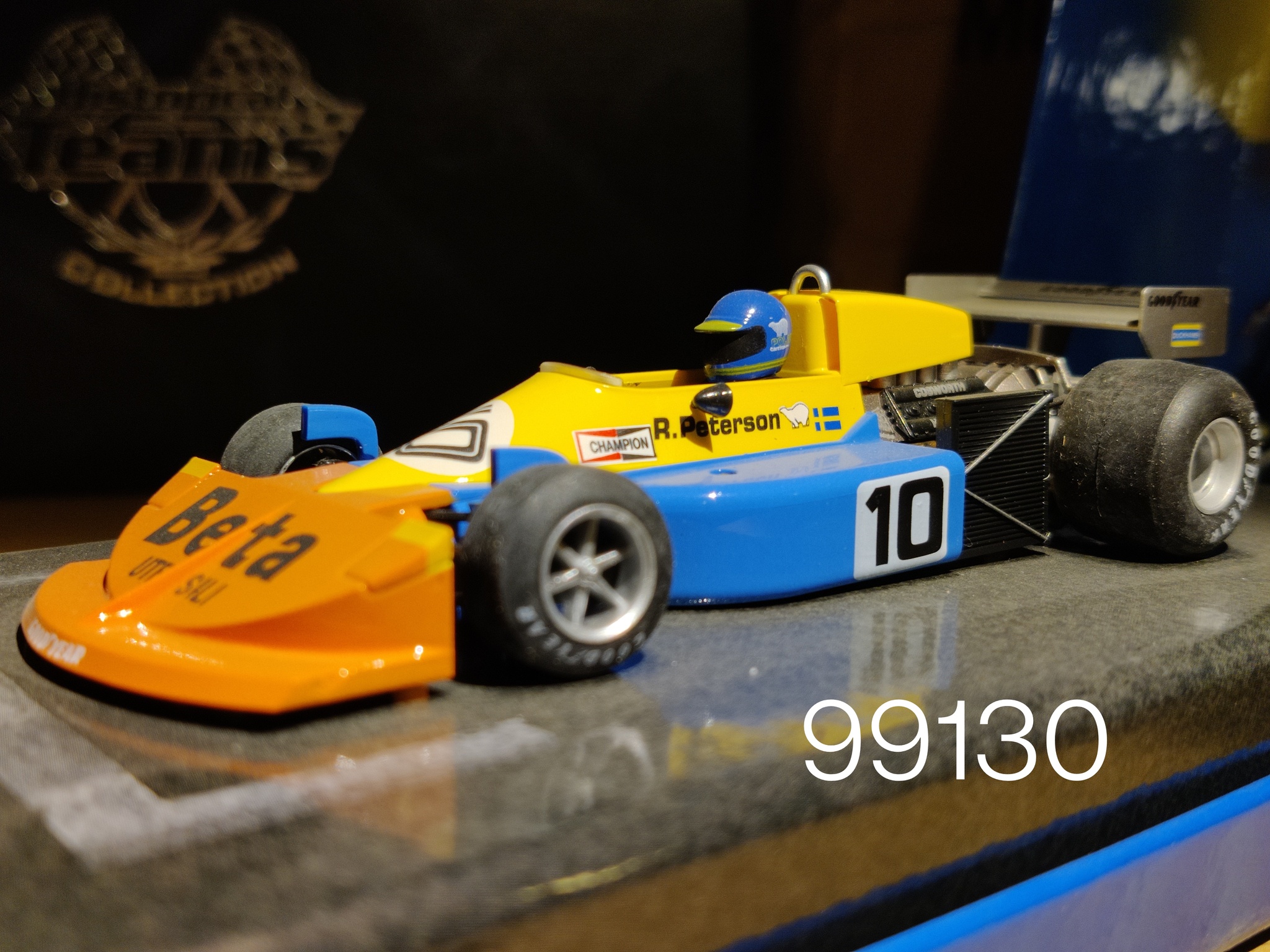 FLY Car Model - March 761 . Ronnie Peterson Museum - Test GP Espana 1976 (1200 SEK) I LAGER / IN STOCK