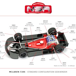 NSR - MCLAREN 720S GT3 TEST CAR RED SW SHARK 25K EVO