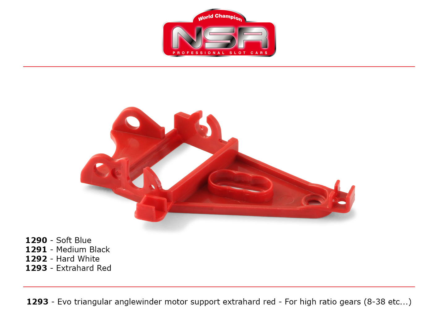 NSR - Anglewinder - For High Gear Ratio - EXTRA HARD (red)