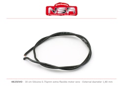 NSR - 30 cm silicone cable (0,75mm2) - Extra soft flexible motor cable - Dia. 1,80mm
