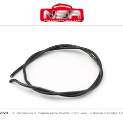 NSR - 30 cm silicone cable (0,75mm2) - Extra soft flexible motor cable - Dia. 1,80mm