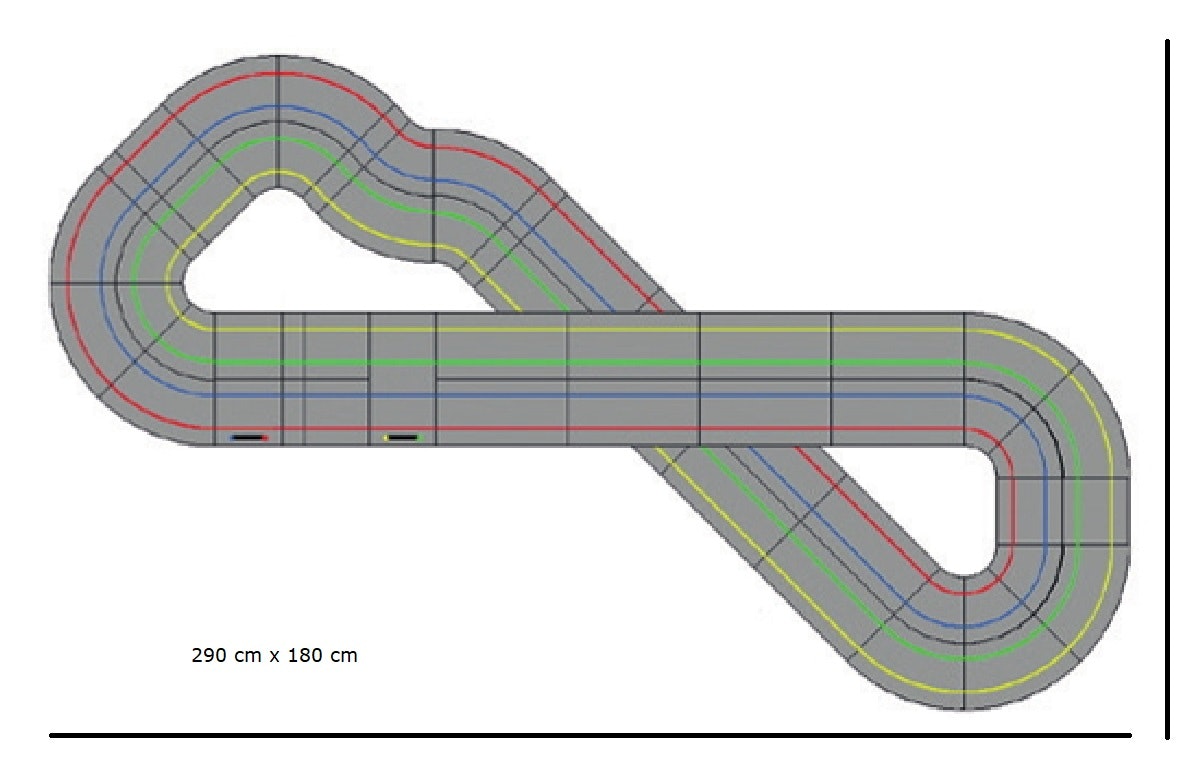 Policar - 4 lanes starter set (6.5m track ) - Tillfälligt Slut. Lägg gärna förhandsorder så vi tar hem tillräckligt! FRAKTFRITT inom SVERIGE